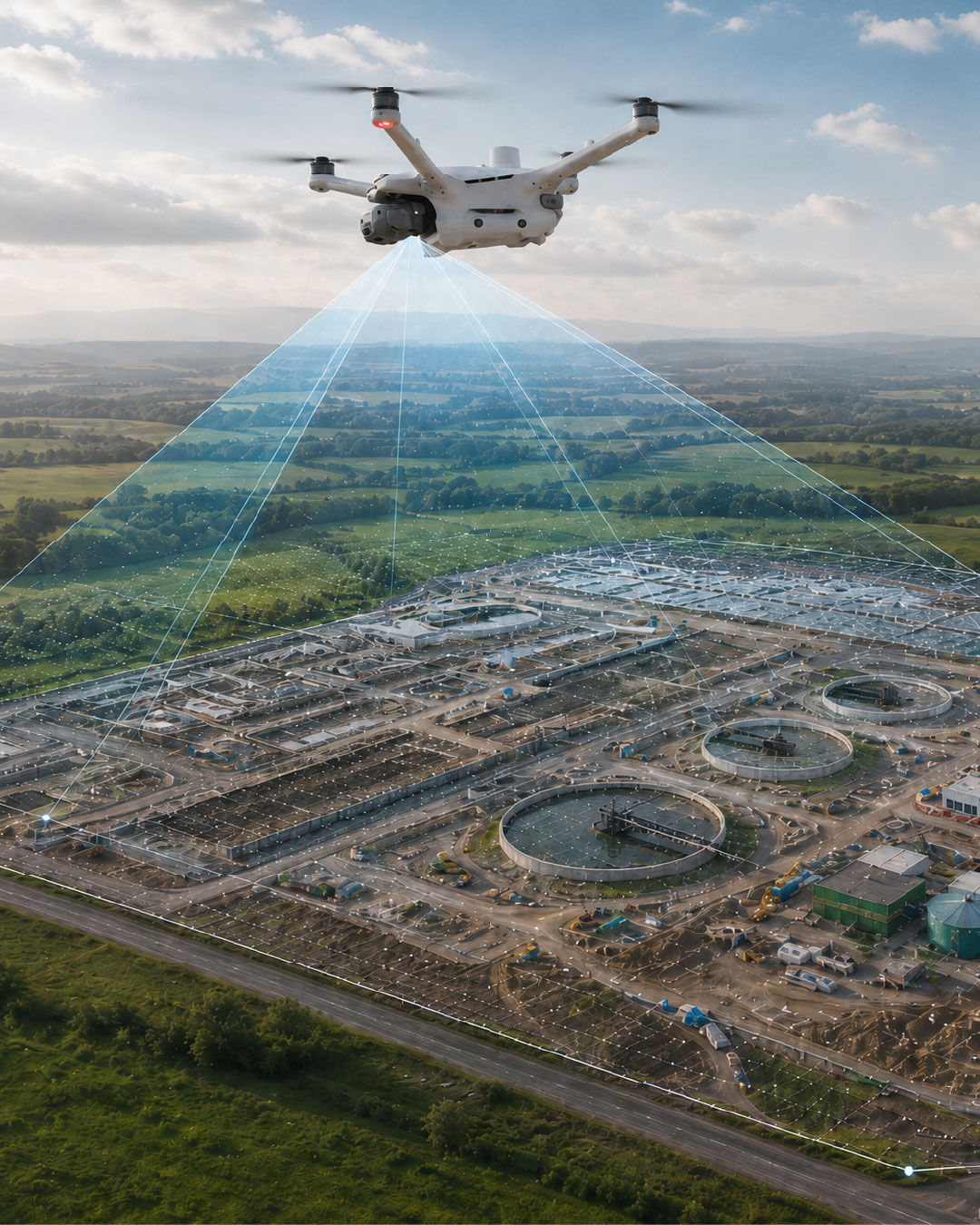 Soluzioni iFly per monitoraggio remoto, piattaforme operative e controllo di cantieri complessi